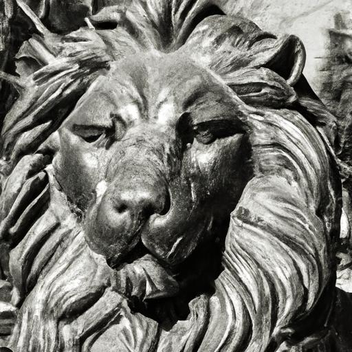 Hình ảnh của tượng sư tử đại diện cho biểu tượng quyền lực và vẻ đẹp trong văn hóa phương Tây.