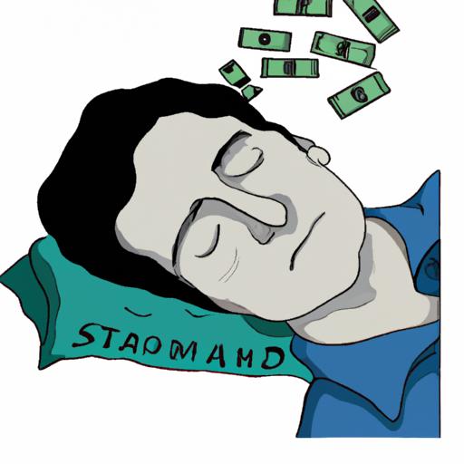 Một người đang ngủ và mơ thấy tiền