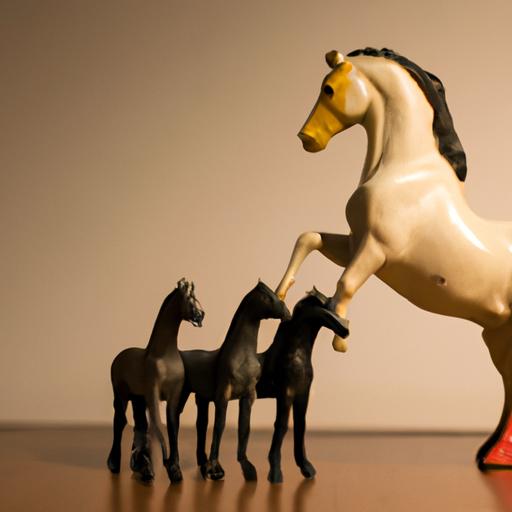 Một bức ảnh thể hiện các yếu tố ảnh hưởng đến việc bán những tượng ngựa nhân mã, như sự tin cậy và sự cạnh tranh.