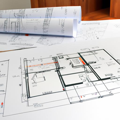 Kế hoạch kiến trúc và bản vẽ kỹ thuật cho một ngôi nhà hướng bắc